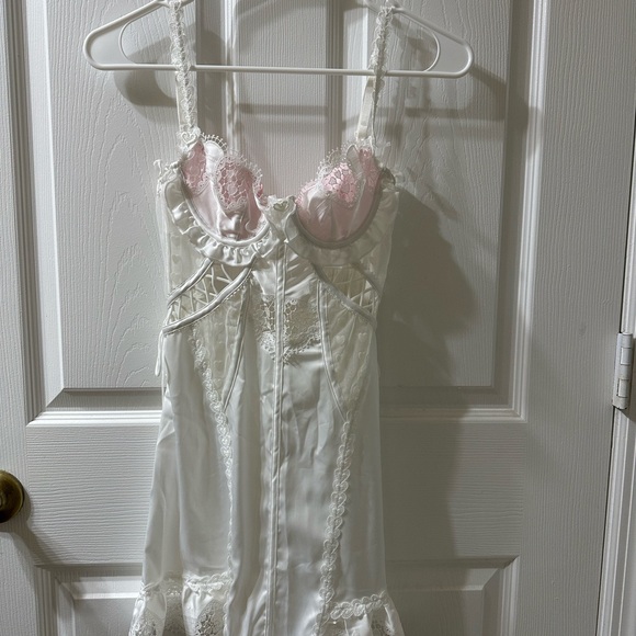 For Love And Lemons Other - For Love And Lemons White Heart Window Slip Dress XXS